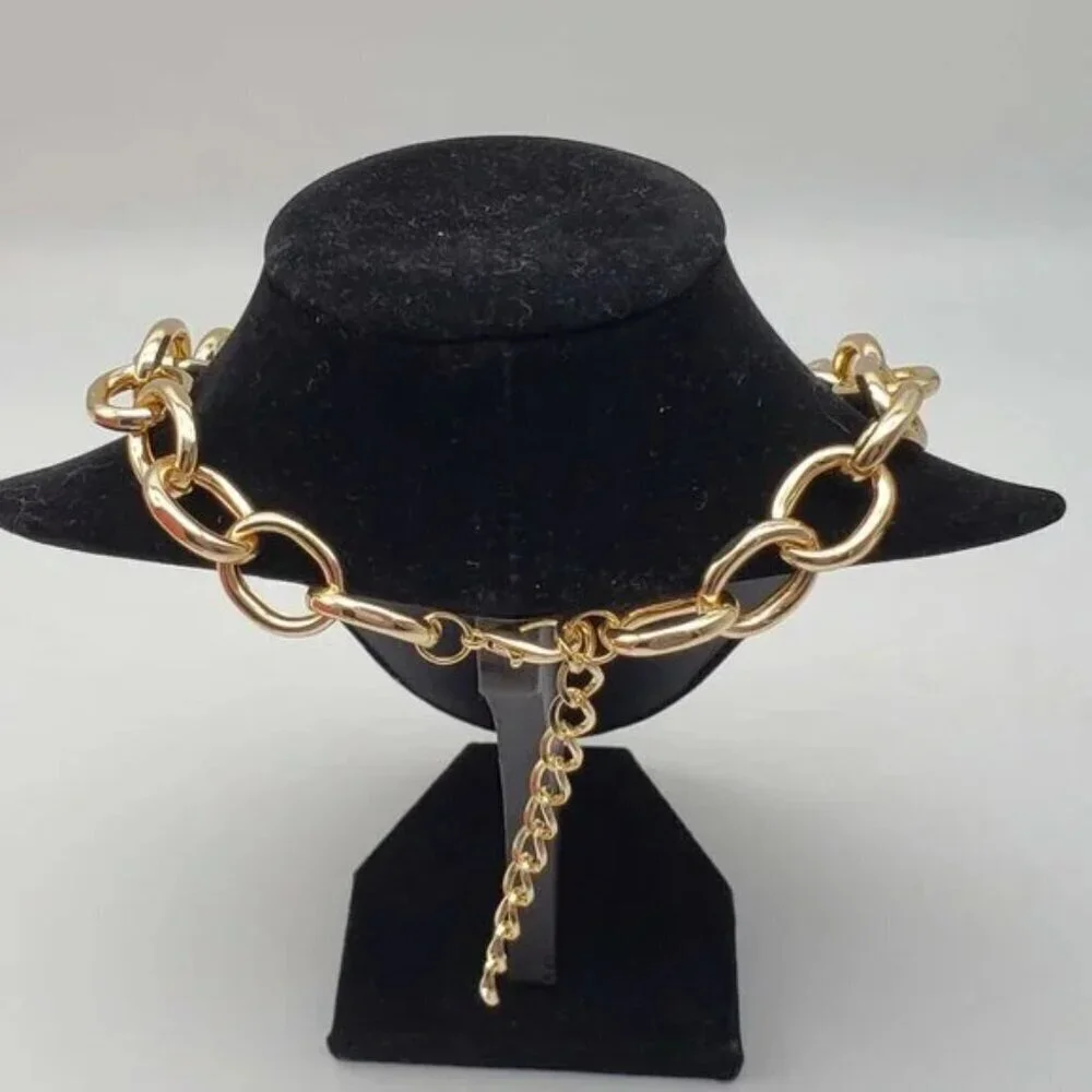 100% Auth Louis Vuitton Lock & Key with Unbranded Gold Plated Chain Necklace